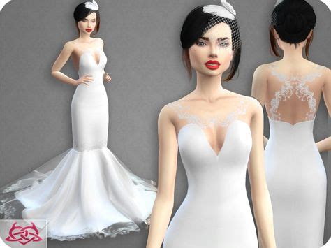 Lana CC Finds Wedding Dress RECOLOR Roupas M F Pinterest