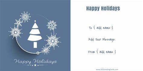 Happy Holidays Card Template Database