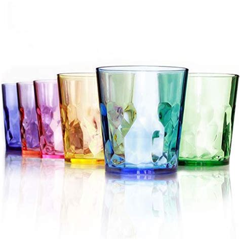 13 Oz Unbreakable Premium Drinking Glasses Set Of 6 Tritan Plastic