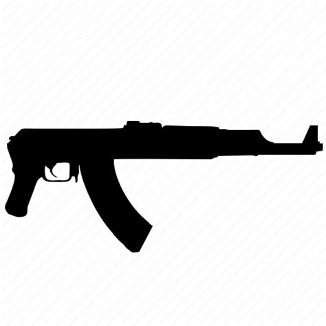 Ak 47 Assault Rifle Icon Transparent Png Svg Vector File Images