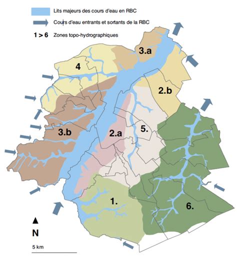 Carte Des Bassins Et Versants De La Région Bruxelloise Etats Généraux