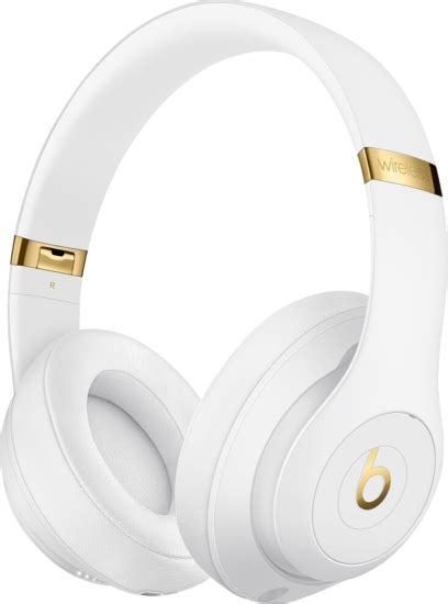 Beats By Dre White And Gold Beats Studio3 Headphones Inc Style