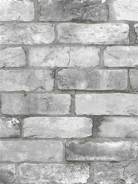 Rustin Grey Reclaimed Bricks Wallpaper 292225386 By A Street Prints