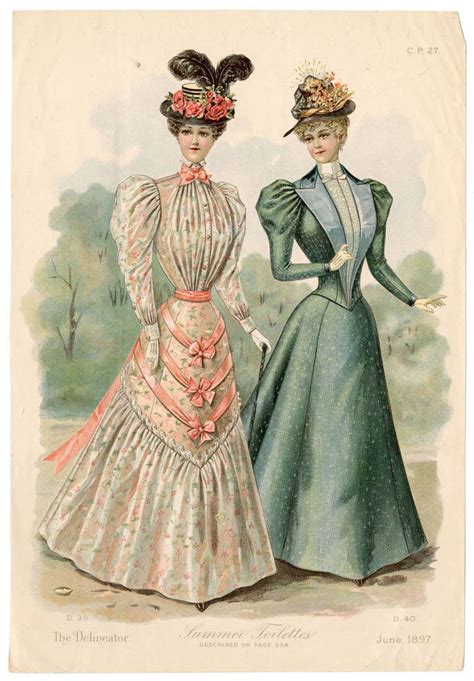 Women 1897 1899 Plate 012 Costume Institute Fashion Plates Digital