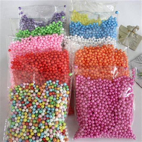 7 9mm Polystyrene Styrofoam Filler Foam Mini Seed Beads Balls Crafts For Home Decoration Diy