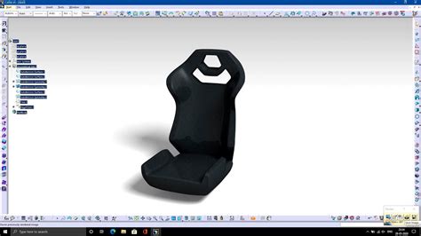 complete vehicle seat design with rendering using catia v5 imagine and shape workbench youtube