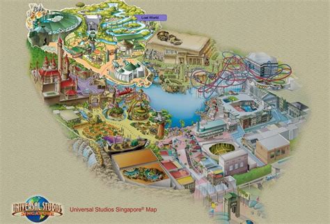 Universal Studios Singapore Universal Studios Singapore Map Details