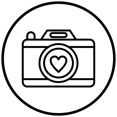 Wedding Camera Icon Style 7879958 Vector Art At Vecteezy