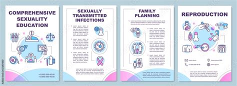 comprehensive sexuality education brochure template reproduction flyer booklet leaflet print
