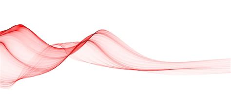 Abstract Red Smooth Wave Lines Free Photo
