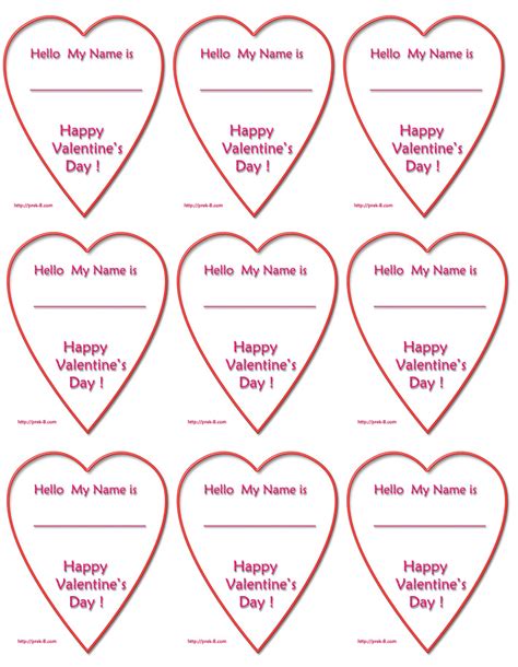 6 Best Images Of Printable Heart T Tag Templates Free Printable