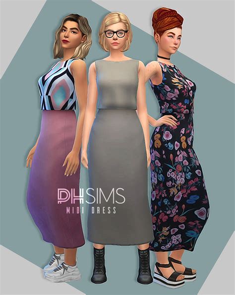 Midi Dress • My Second Mesh Editing Another Dress Because Thats The