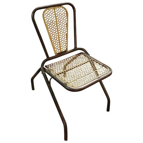 Buy cafe bistro french folding meta chair with metal slats from eventsuber com set of 2 at eventsuber com for only 276 66. Rare Set of 20 Industrial Bistro Metal Folding Chairs ...
