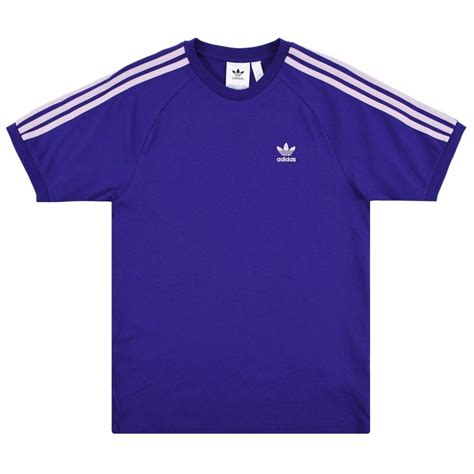 3 Stripes T Shirt Collegiate Purple Mens Clothing From Attic Clothing Uk