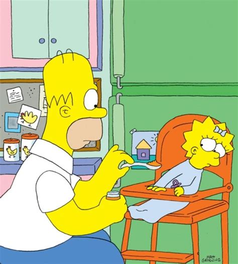Homer Simpson Feeds Maggie Simpson Simpsons Rule The Simpsons Show Simpsons Episodes Maggie