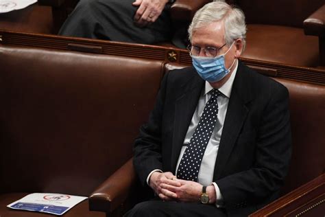 On wednesday, photos went viral of mcconnell bending down to pick up a dropped face mask on capitol hill the day. Mitch McConnell will support impeaching Trump if it's good ...