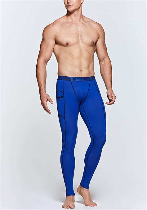 tsla 1 2 or 3 pack men s upf 50 compression pants uv spf running tights work ebay