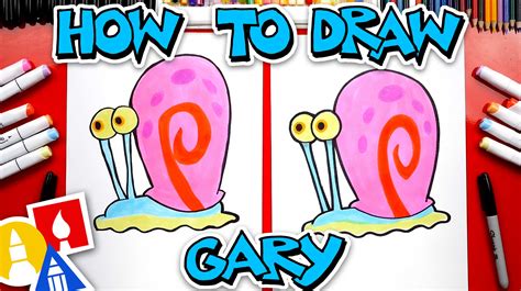How To Draw Gary From Spongebob Squarepants Orderdare