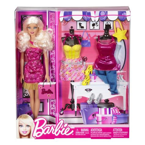 Barbie Doll And Pink Fashions Toy T Set