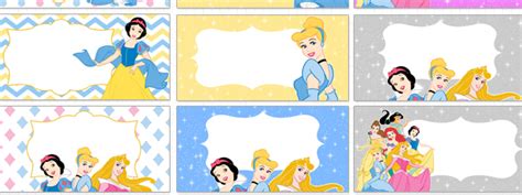 Disney Princess Labels Clipart Pack