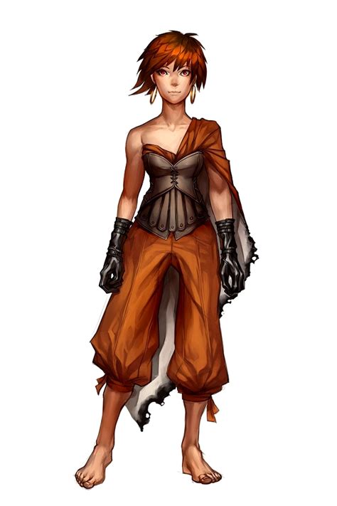 Female Human Brawler Rogue Pathfinder Pfrpg Dnd Dandd 35 5th Ed D20 Fantasy Female Characters