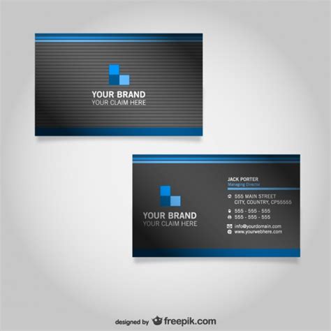 20 Free Business Card Design Templates From Freepik