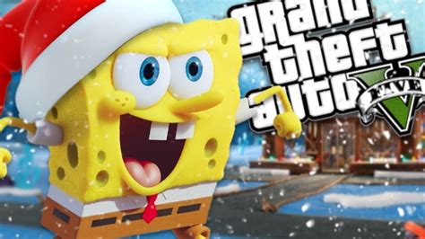 Spongebobs Christmas Mod Gta 5 Pc Mods Gameplay Youtube