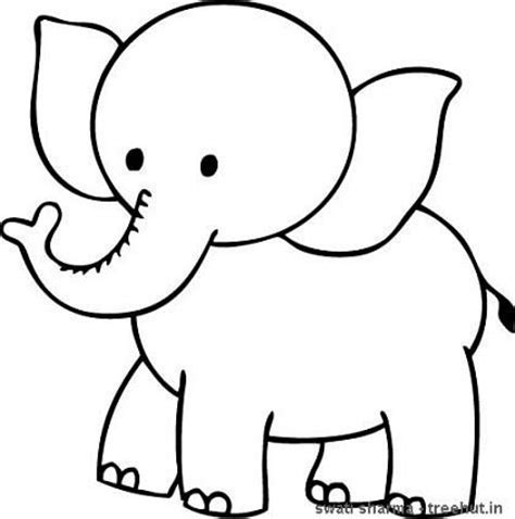 25 Easy Elephant Easy Coloring Pages Of Animals  Coloring Pages