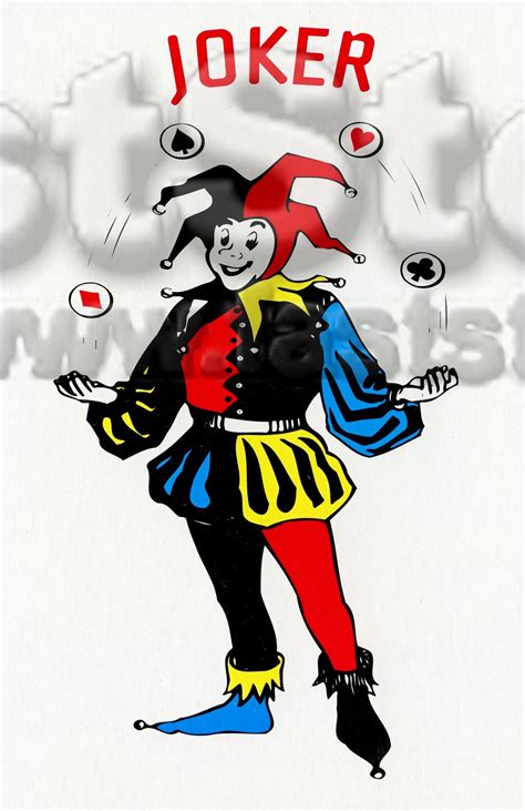 Joker Court Jester Juggler Image Digital Downloadable  Png Tif