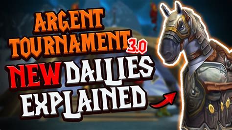 Wotlk Phase 3 Brand NEW Argent Tournament Dailies Guide YouTube
