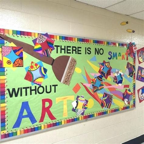 Art Display Ideas Elementary Art Welcome Back To School Art Bulletin