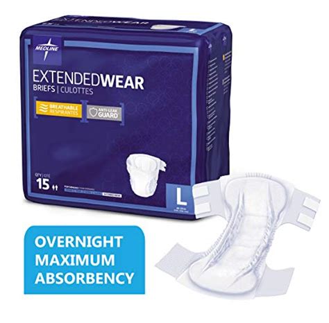 Medline Extended Wear Overnight Adult Briefs With Tabs Maximum Highest