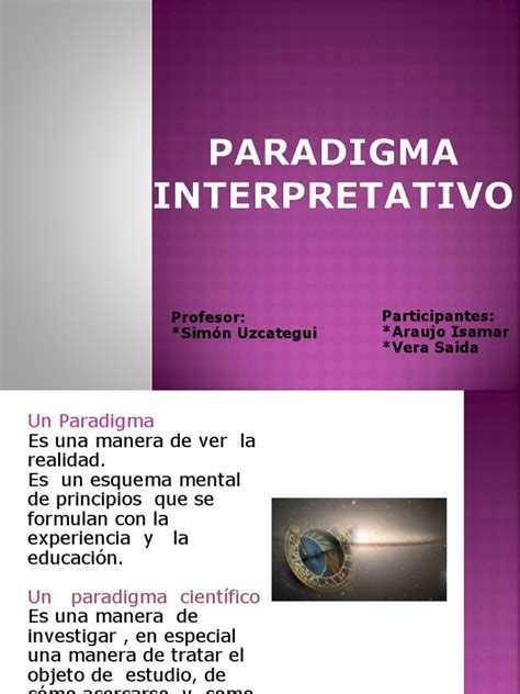 Exposicion Paradigma Interpretativo Pdf Hermenéutica Paradigma