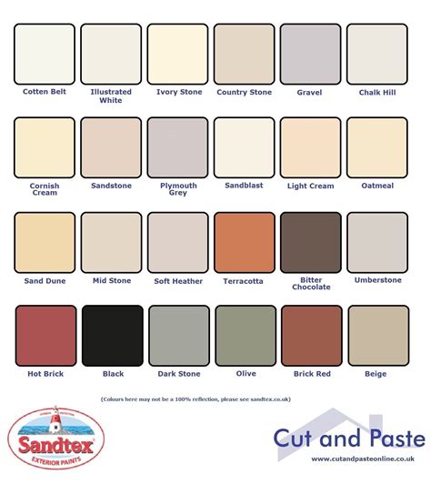 Sandtex Smooth Masonry Paint Colour Chart Medi Business News
