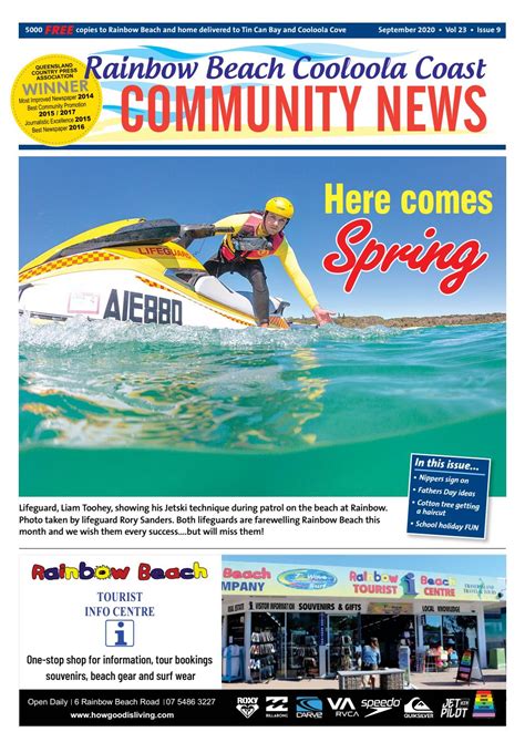 Rainbow Beach Community News September 2020 By Rainbow Beach Community