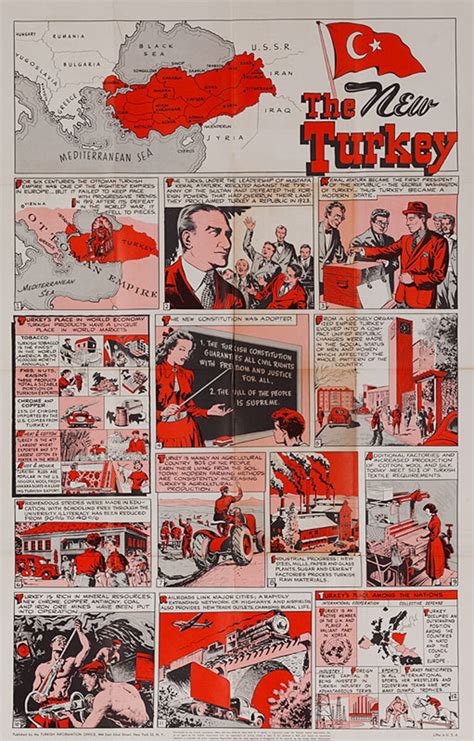 The New Turkey Original Turkish Travel Poster David Pollack Vintage