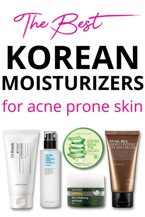 Best Korean Moisturizers For Acne Prone Skin In Best Korean Moisturizer Acne Prone
