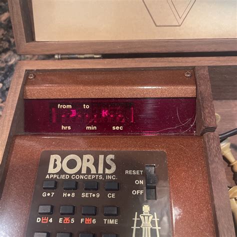 1977 Vintage Applied Concepts Inc Boris Electronic Chess Game Tested