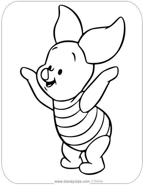 Winnie the pooh coloring pages. Cute Winnie The Pooh Disney Coloring Pages