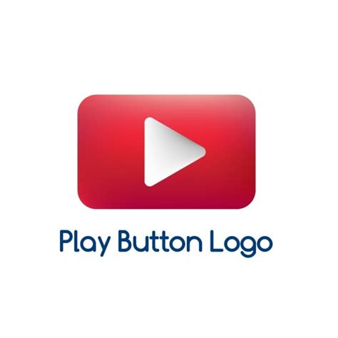 Youtube Play Button Logo Vector