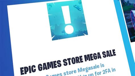 ( how to get 2fa) tutorial! Fortnite Epic Games Store Mega Sale leak, 2FA users get a ...