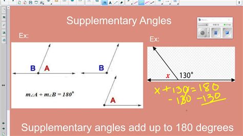 Notes Identifying Supplementary Complementary And Vertical Angles
