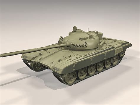 Soviet T 72 Tank 3d Model 3ds Max Files Free Download Modeling 34103