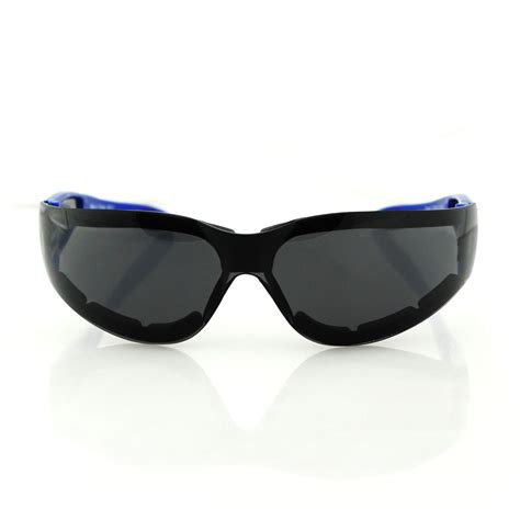 Bobster Shield Ii Sunglasses Blue With Smoke Lenses