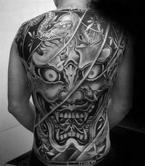 Japanese Back Tattoo Men Japanese Demon Tattoo Tattoosformen Tattoos