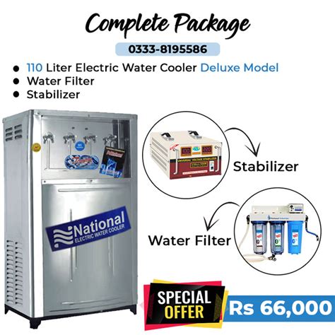 National Electric Water Cooler Super Deluxe 90 Gallon With Taps