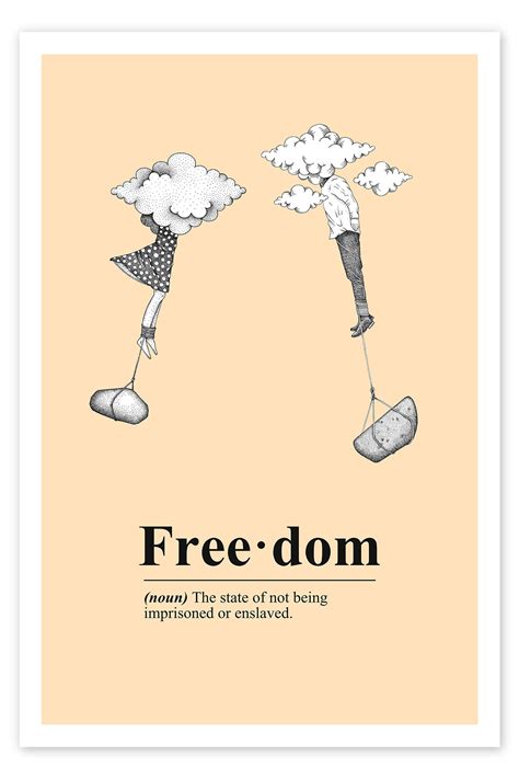 Freedom Definition Print By Hompesch Ink Posterlounge