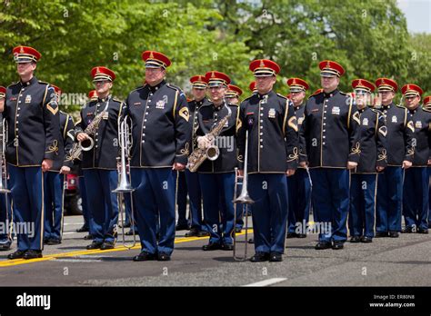 Us Army Marching Band At National Memorial Day Parade Washington Dc