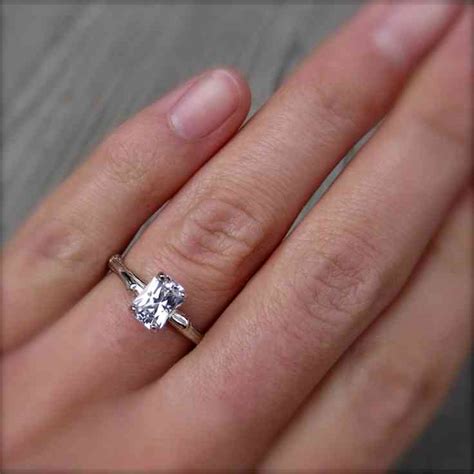 2 Carat Emerald Cut Diamond Engagement Ring Wedding And Bridal