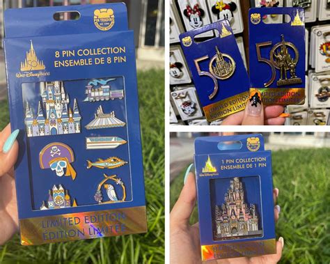 2022 Disney World Animal Kingdom 50th Anniversary 7 Pin Collection Box